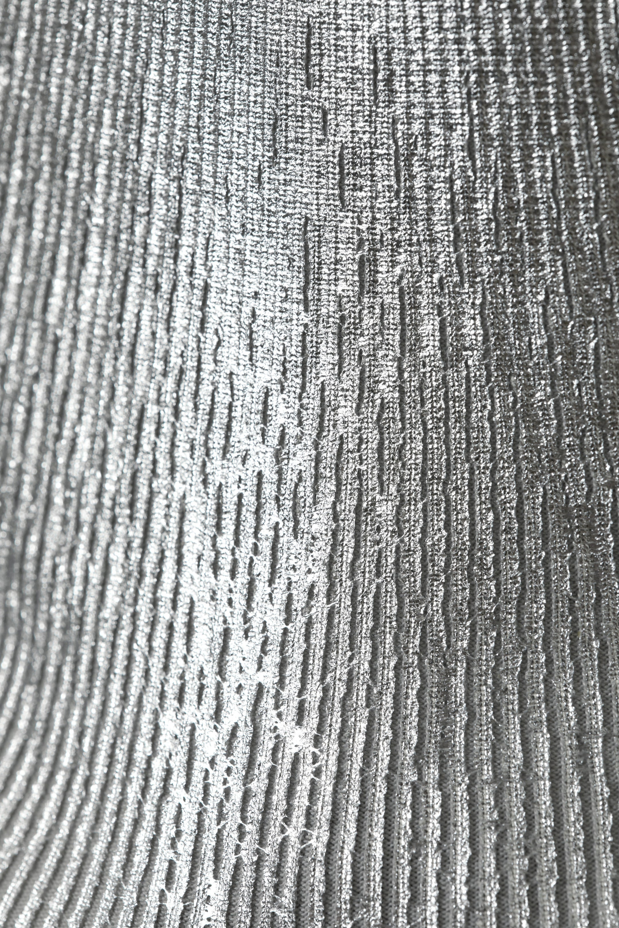 Zilverkleurig - Angie vest met lange mouwen en zilveren coating - 2