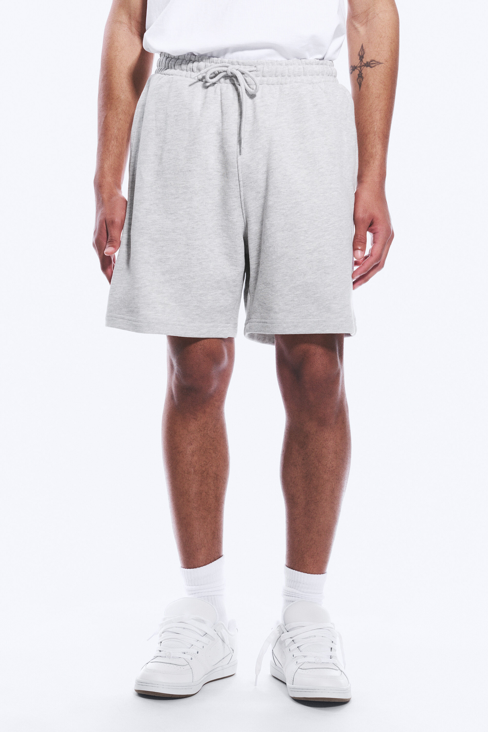 relaxed terry shorts - Light Dust Grey | Weekday WW
