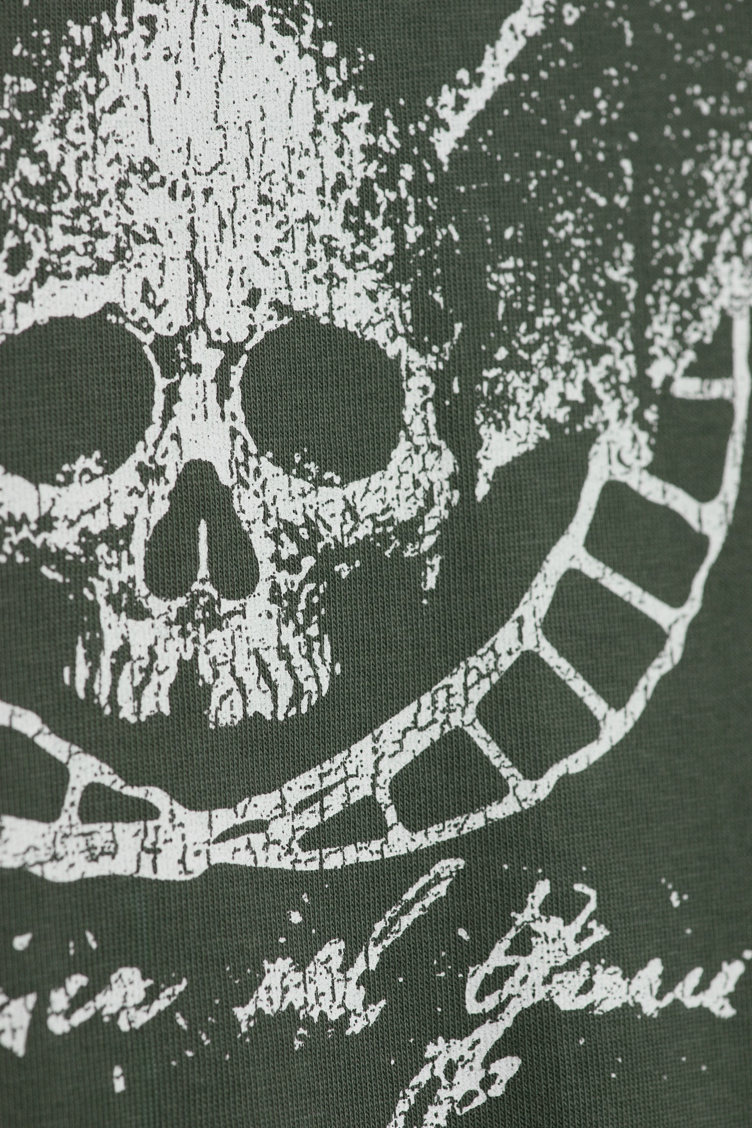 Boxig t-shirt med tryck - Mörkgrön - Skull/Svart - Karma/Vit - Welcome To Earth/Svart - Warden/Rosa/Gul - Italy