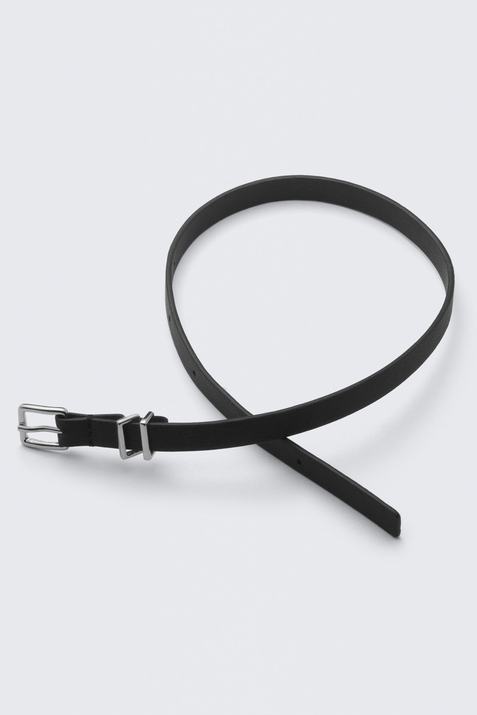 Faux Leather Buckle Necklace