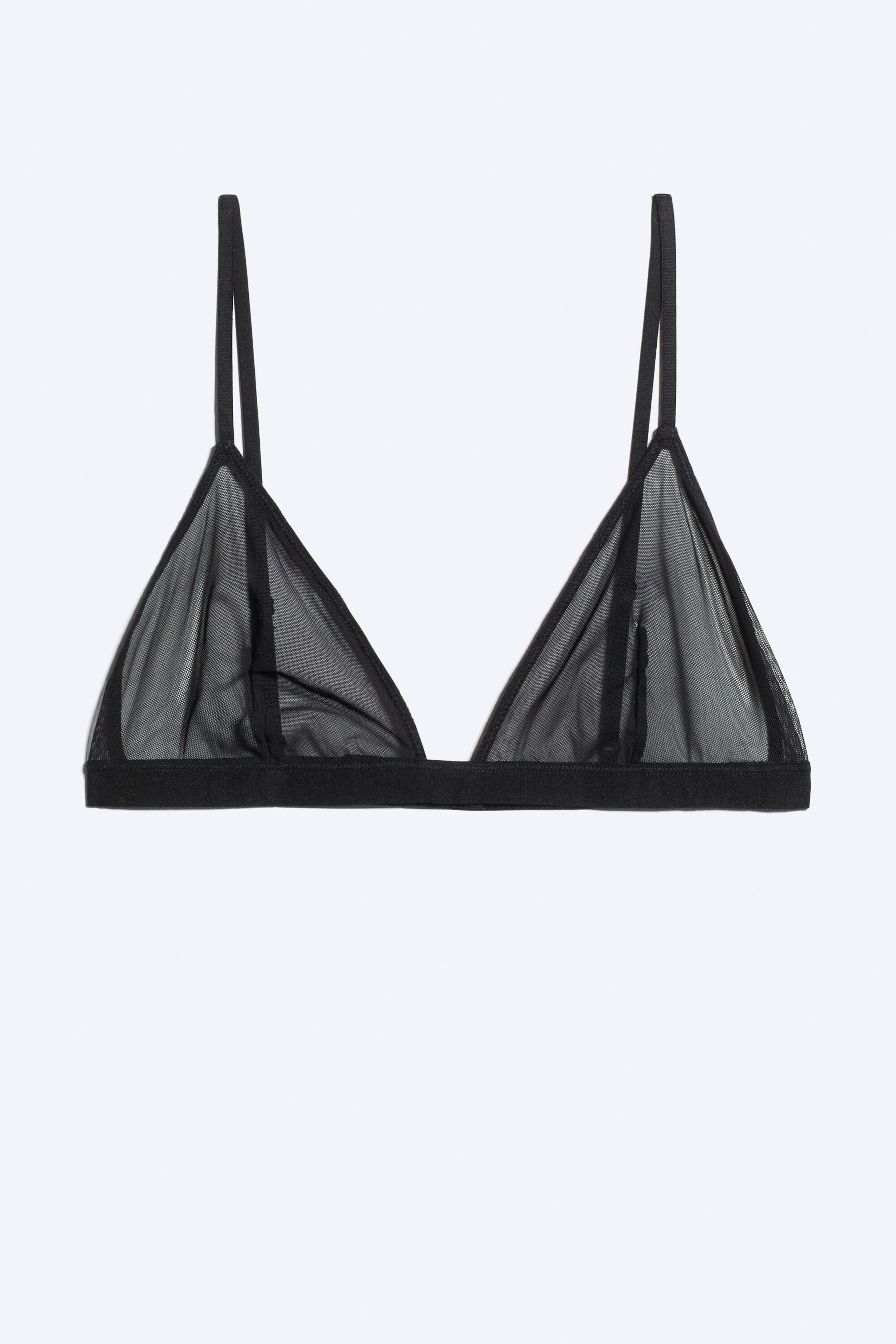 Black Mesh - Soft Triangle bra - 1