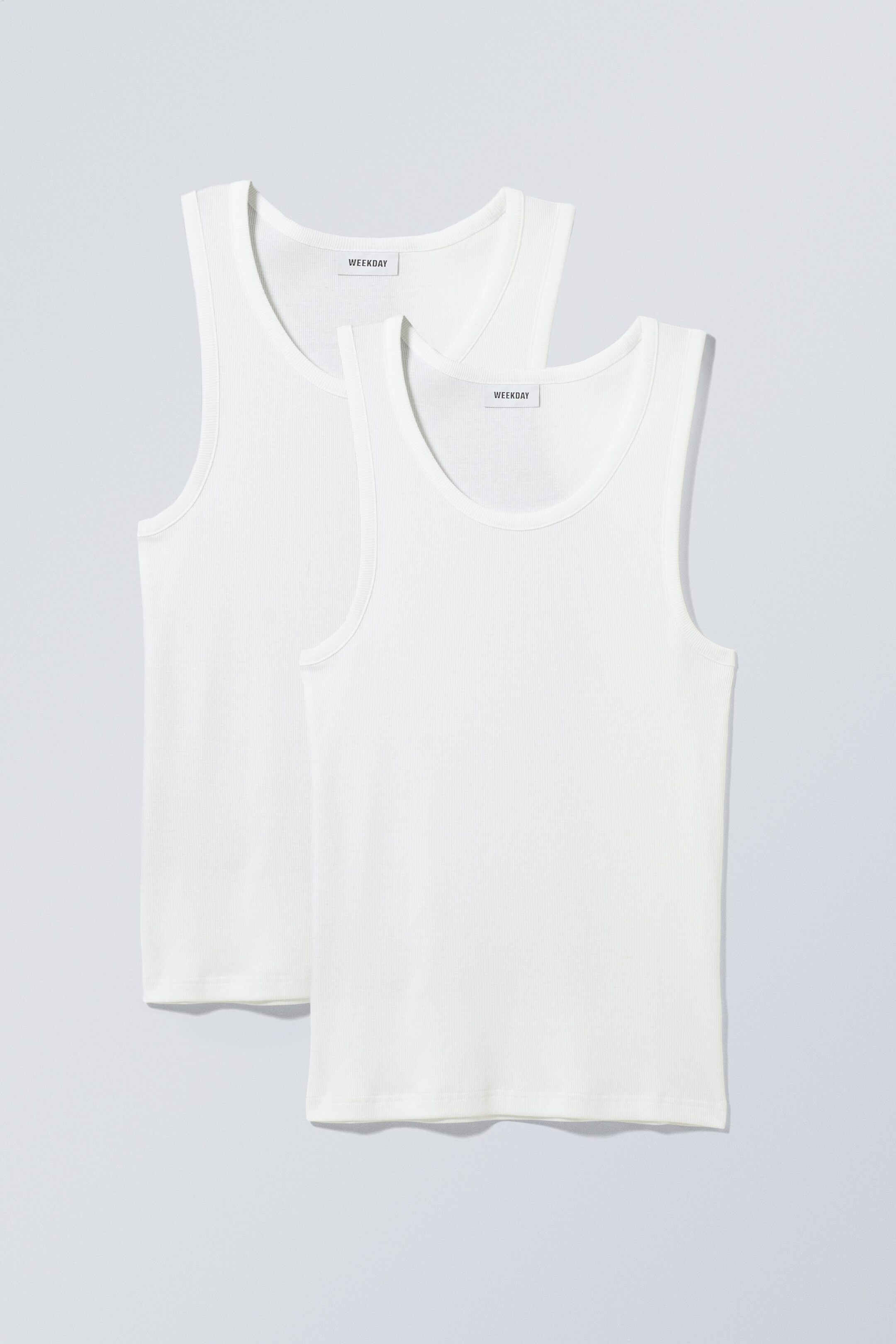 Weiß - Tanktops Standard 2er-Pack