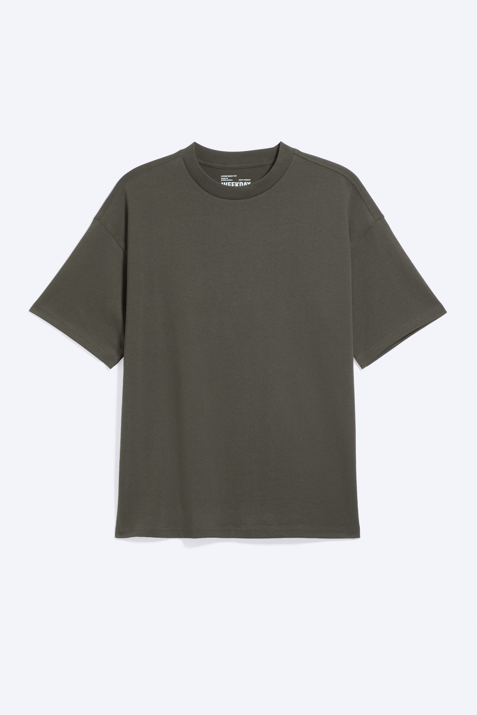 TRICOU LEJER - Verde kaki închis/Black/White/Gri prăfuit/Alb - Dungi Bleumarin/Albastru mediu prăfuit