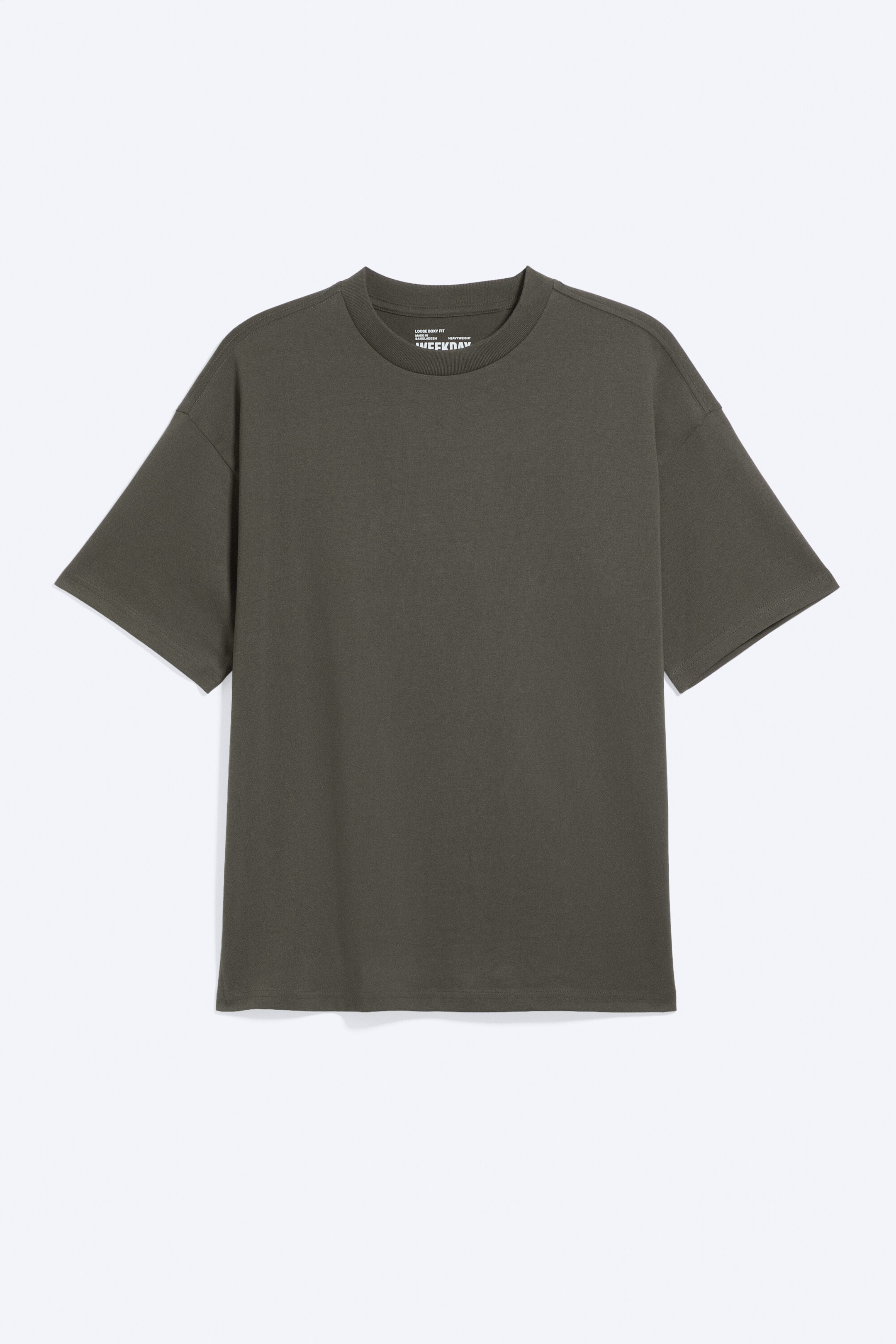 Dunkles Khakigrün - T-SHIRT MIT ENTSPANNTER PASSFORM - 3