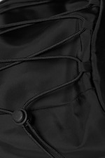 Schwarz - Crossbody Bag Demi mit Schnürung - 4