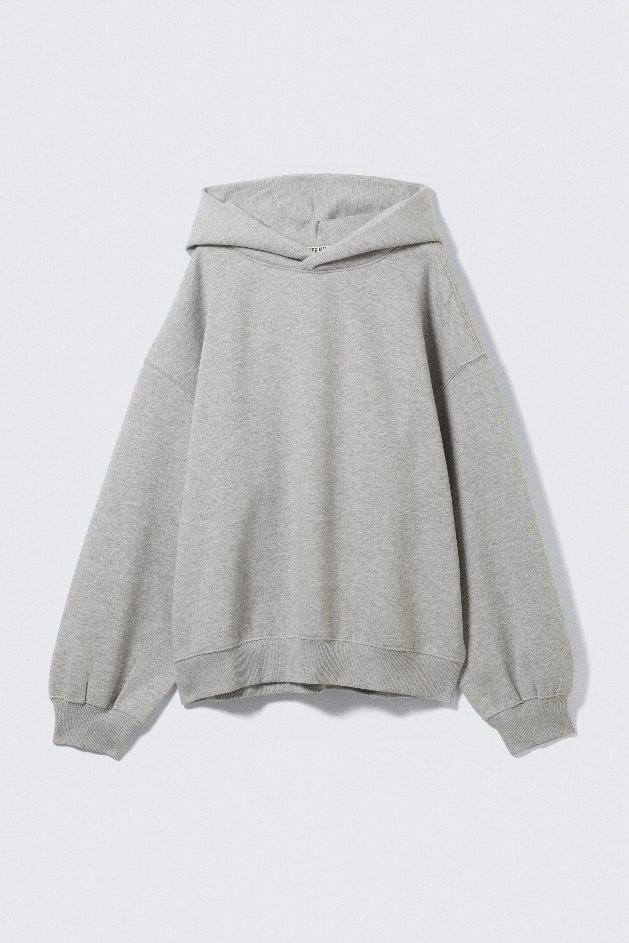Näytä suurempi kuva: Ylisuuri puuvillafleecehuppari - Meleerattu harmaa - NAISET | H&M FI 5