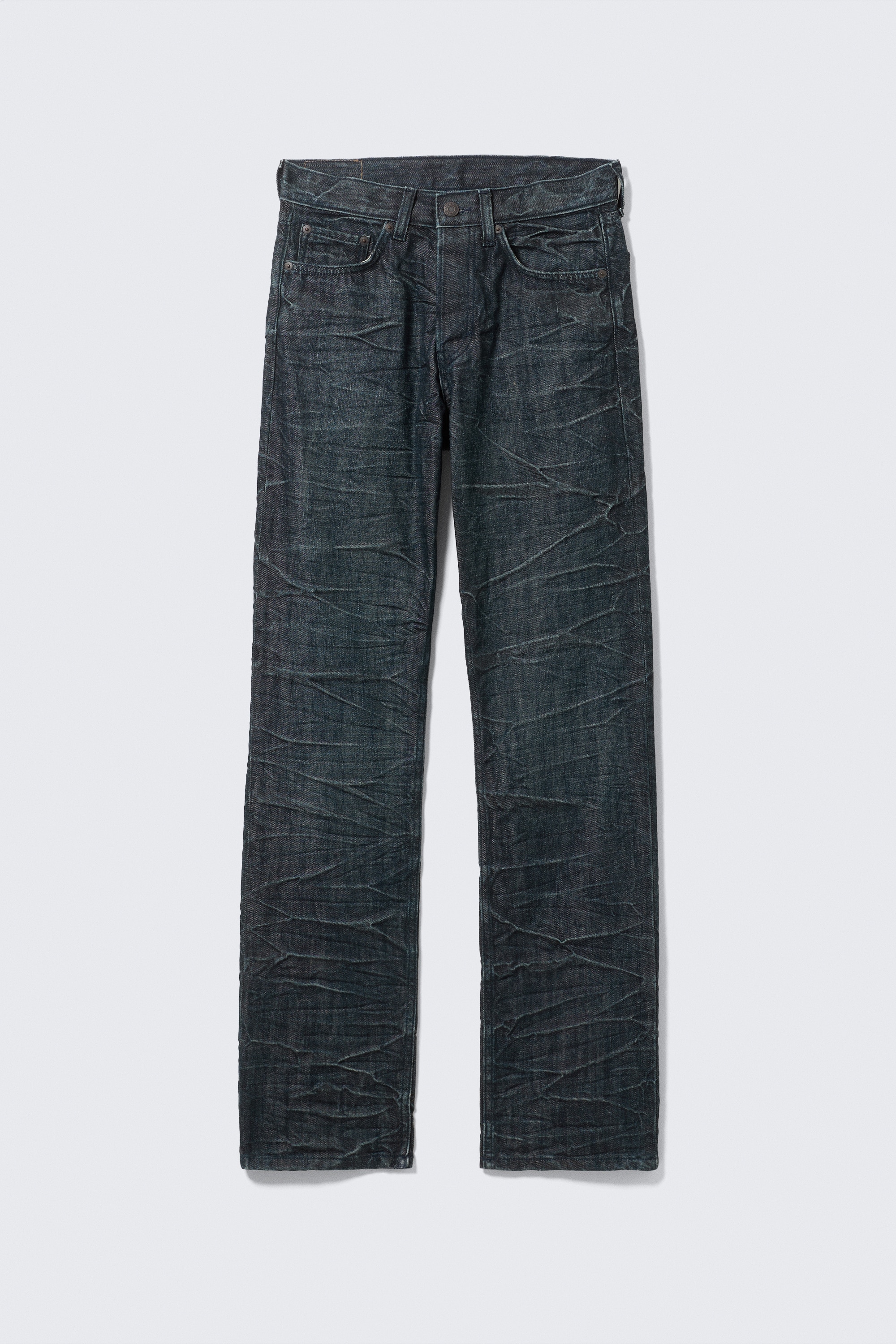 Orbit jeans met normale taille en rechte pijpen - Ridge Blue - Dark Blue