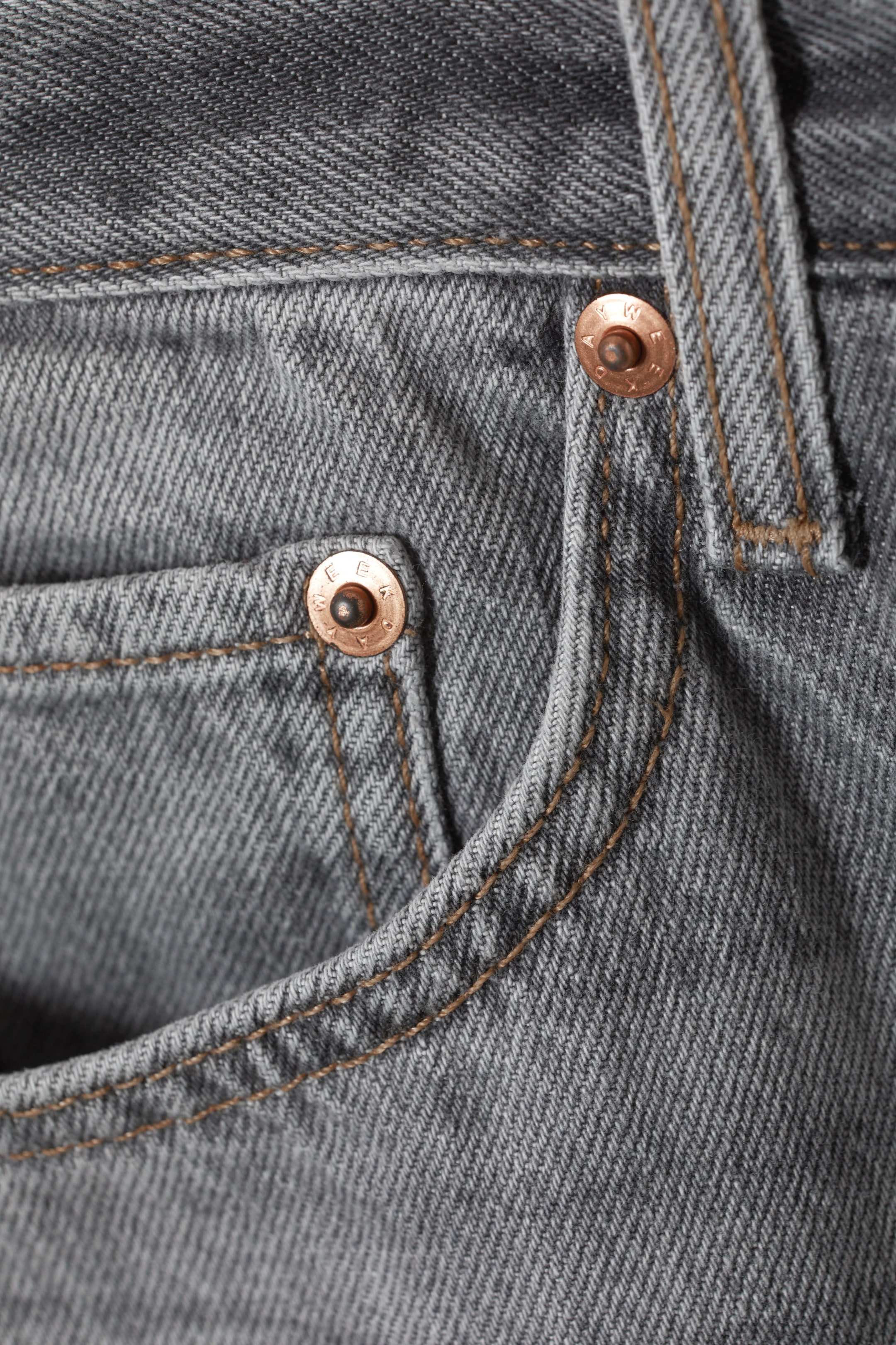 Eleven Grey - Space Mid Rise Relaxed Straight Leg Jeans - 1