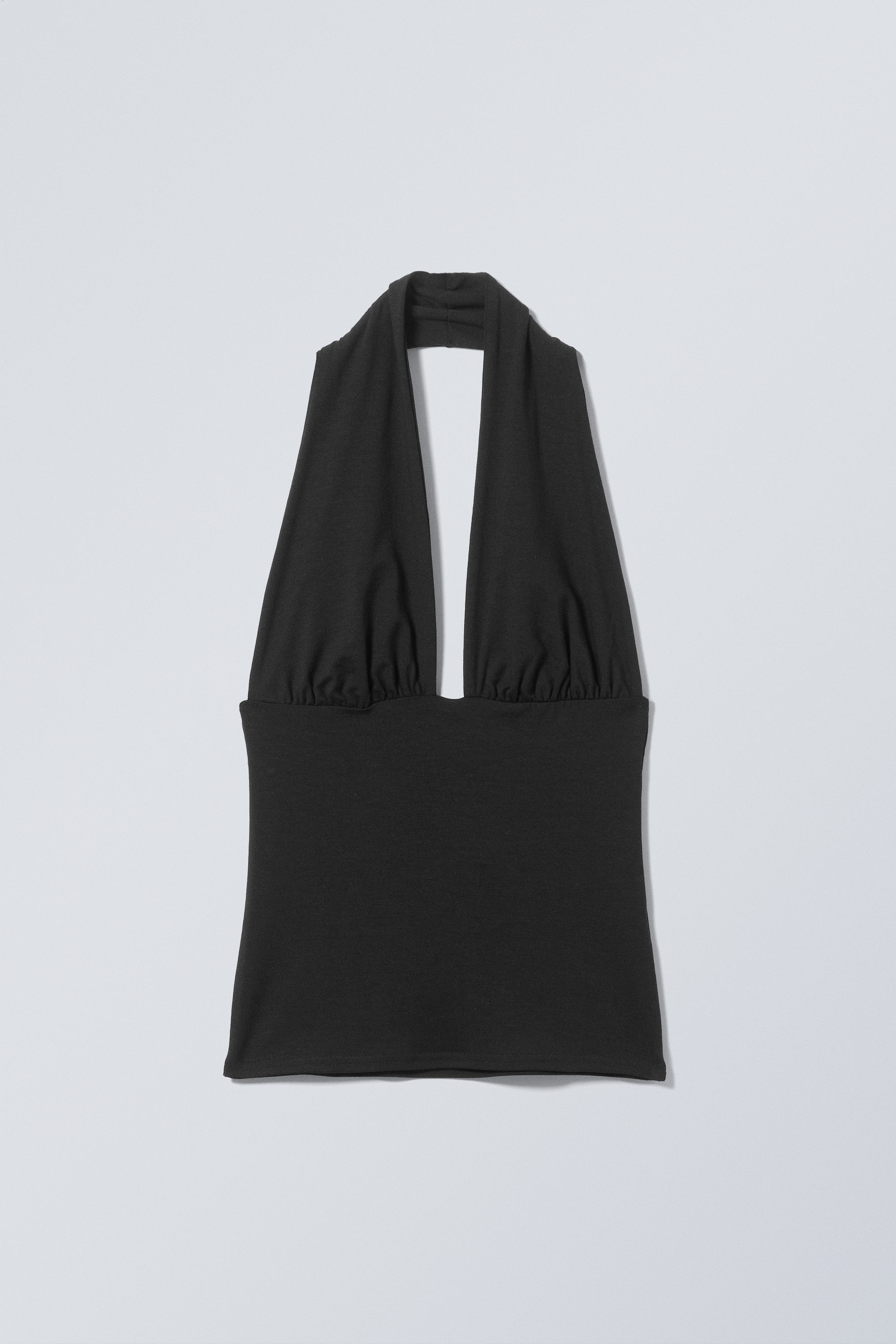 deep halterneck top - Black | Weekday GB