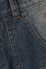 Canyon Blue - Dark Blue - Dunno Unisex Loose Fit Carpenter Jorts - 7