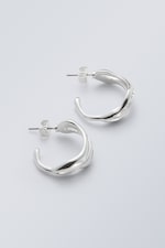 Silver - Lexi Hoop Earrings - 0