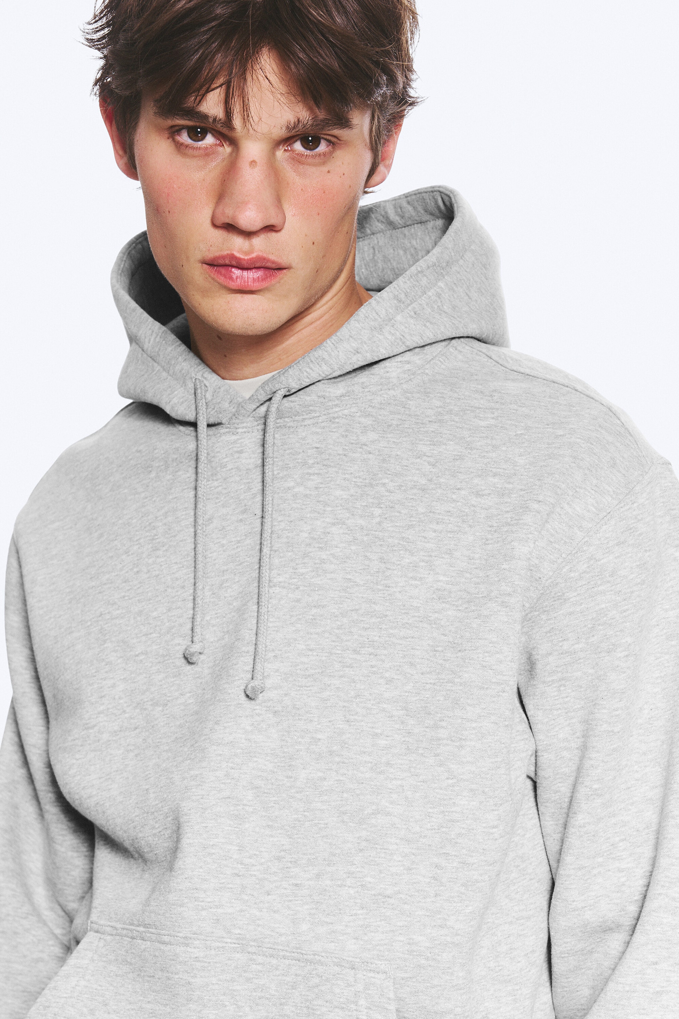 Light Dusty Grey Melange - Classic Hoodie - 2