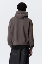 Washed Dark Brown - Loose Fit Hoodie - 2