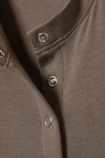 Taupe foncé - Top boutonné sans manches - 1