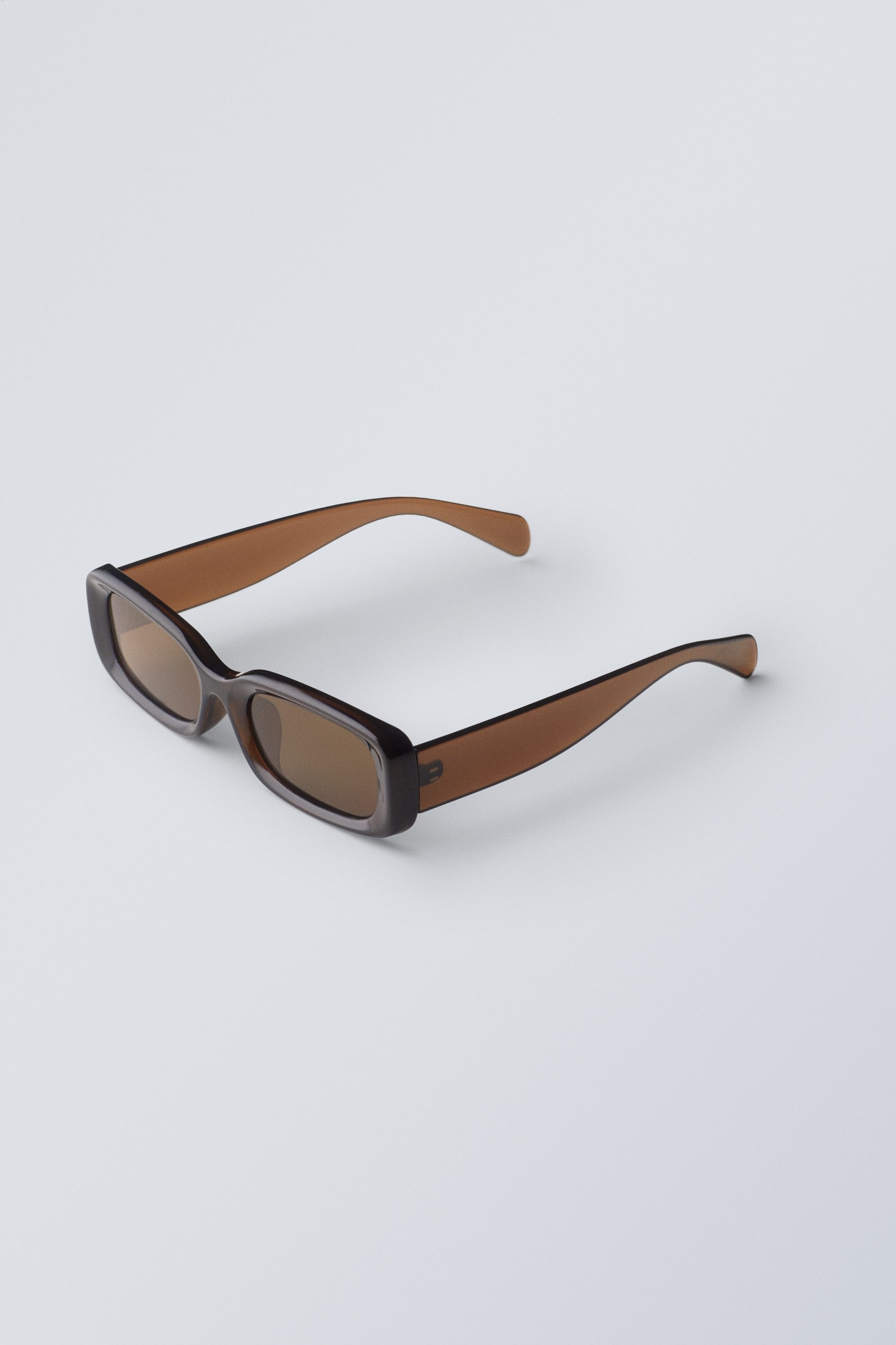 Dunkelbraun - Sonnenbrille Cruise mit eckigen Gläsern - 1