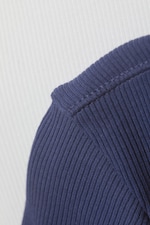 White Blue - 2-pack Close Fitted Rib T-shirt - 1