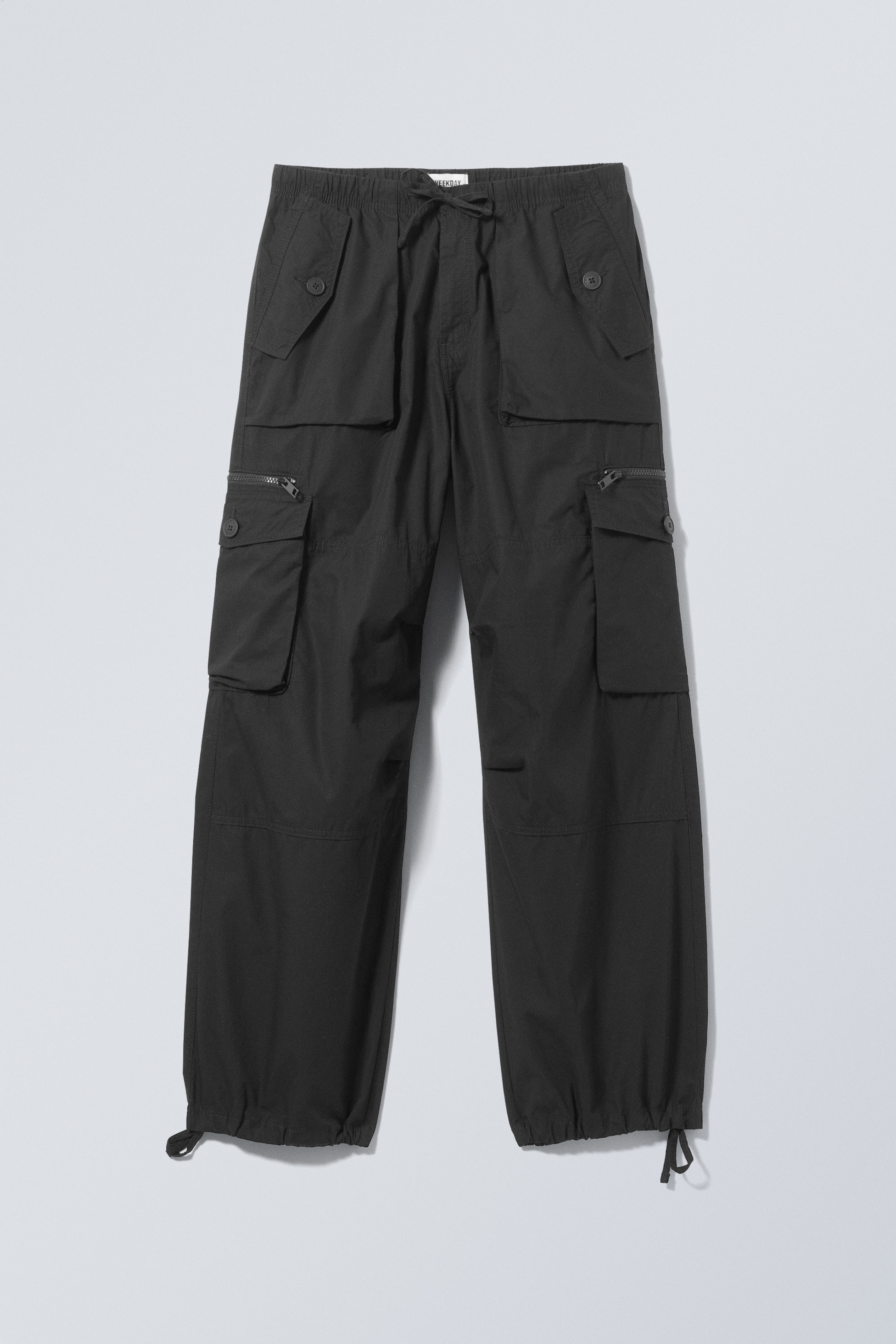 Black - Piper Loose Cargo Trousers - 0