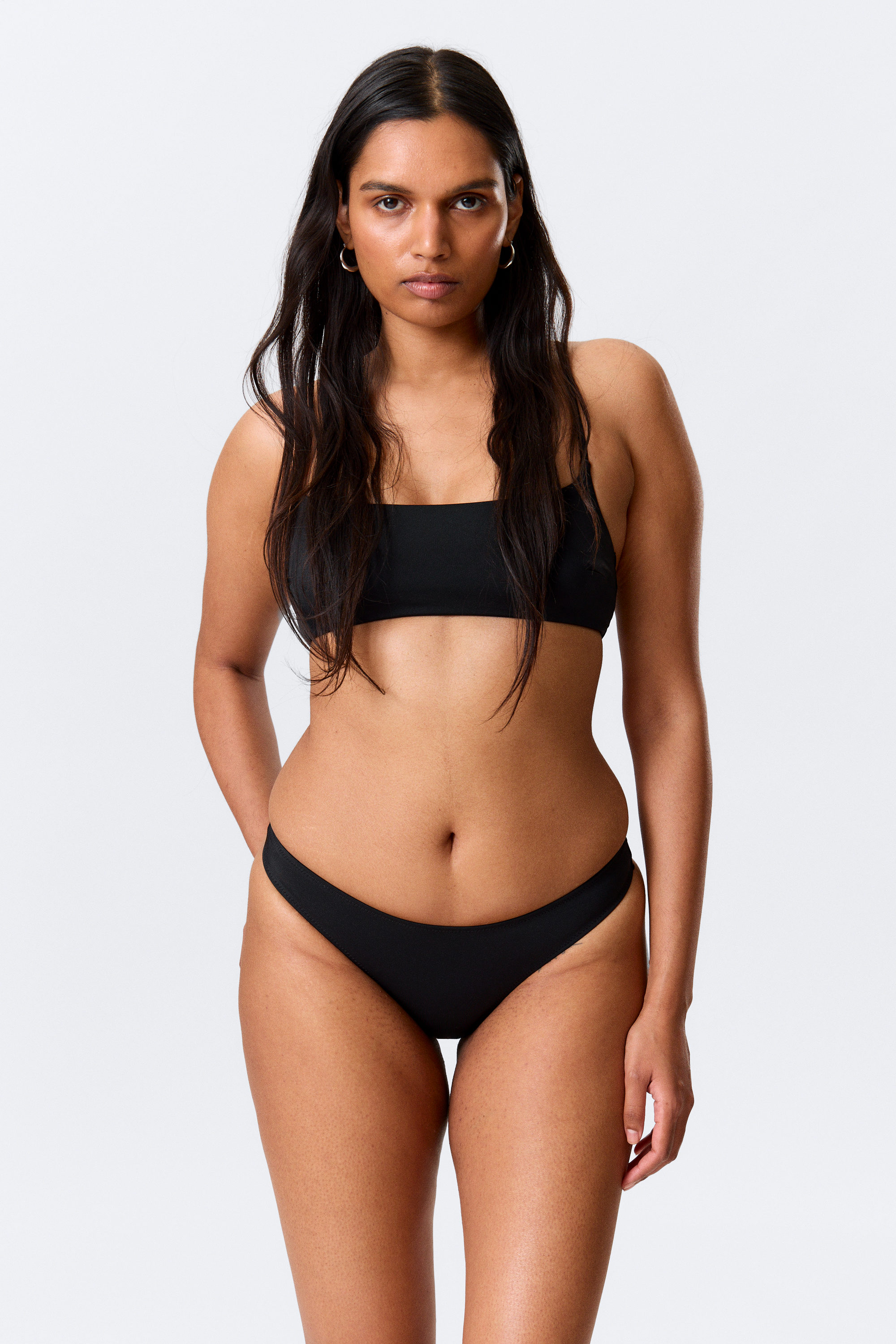 Schwarz & Beige - 2er-Pack Bikinihöschen - 1