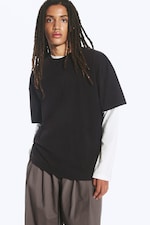 Washed Black - Oversized Boxy T-Shirt - 0