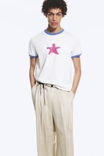 Vit - Star - Grafisk t-shirt - 0