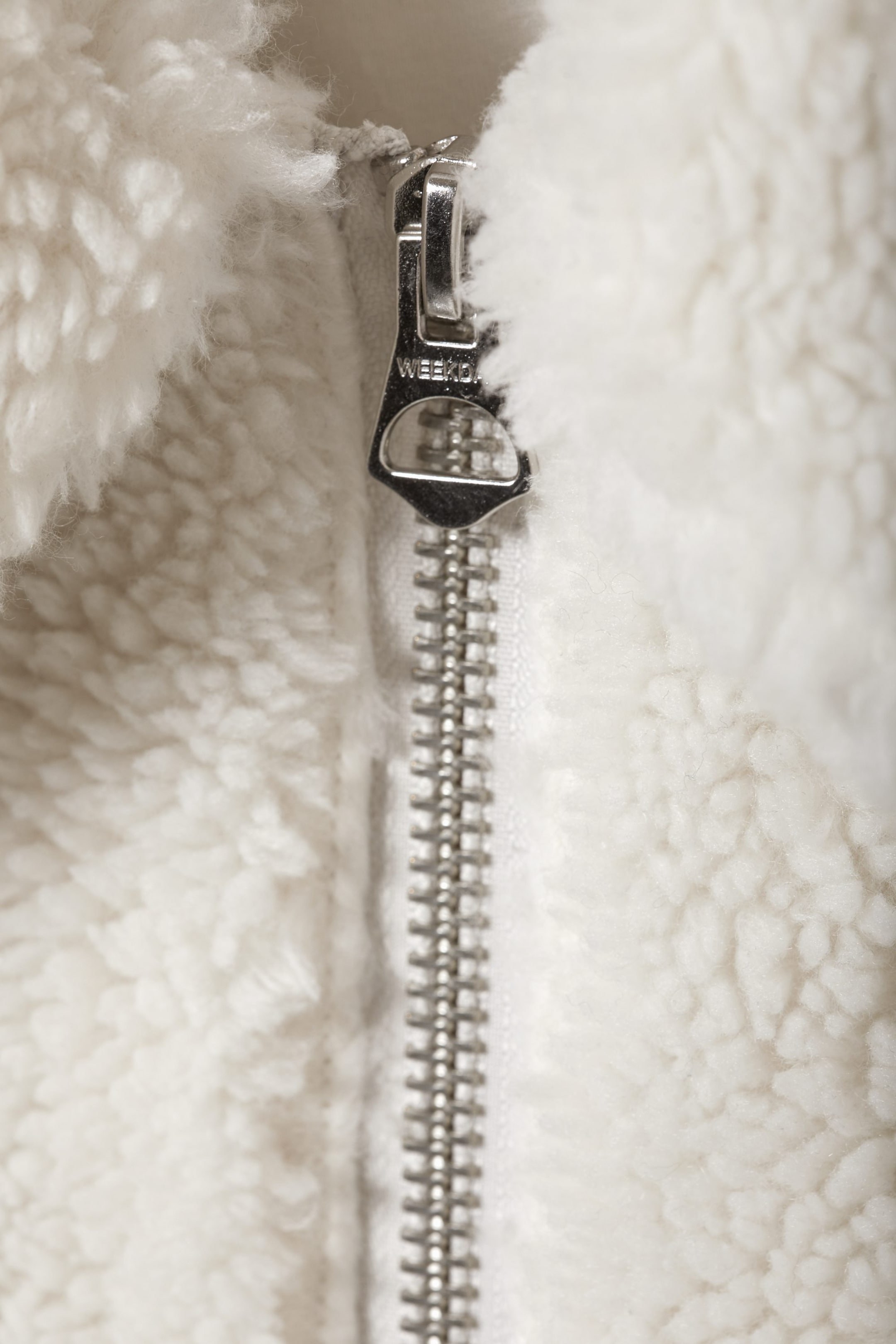Grauweiß - Teddyfleece-Jacke Demi - 2