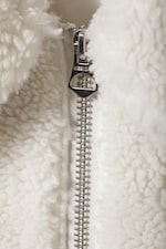Grauweiß - Teddyfleece-Jacke Demi - 1