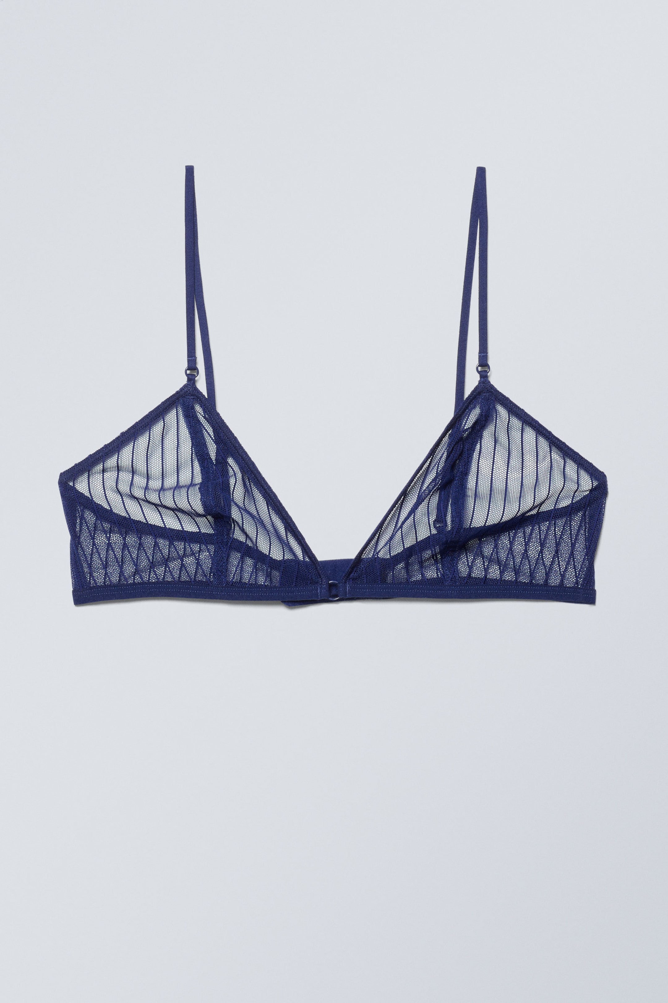 Marinblå - Bralette i spets Zelda - 0