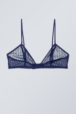 Marinblå - Bralette i spets Zelda - 0