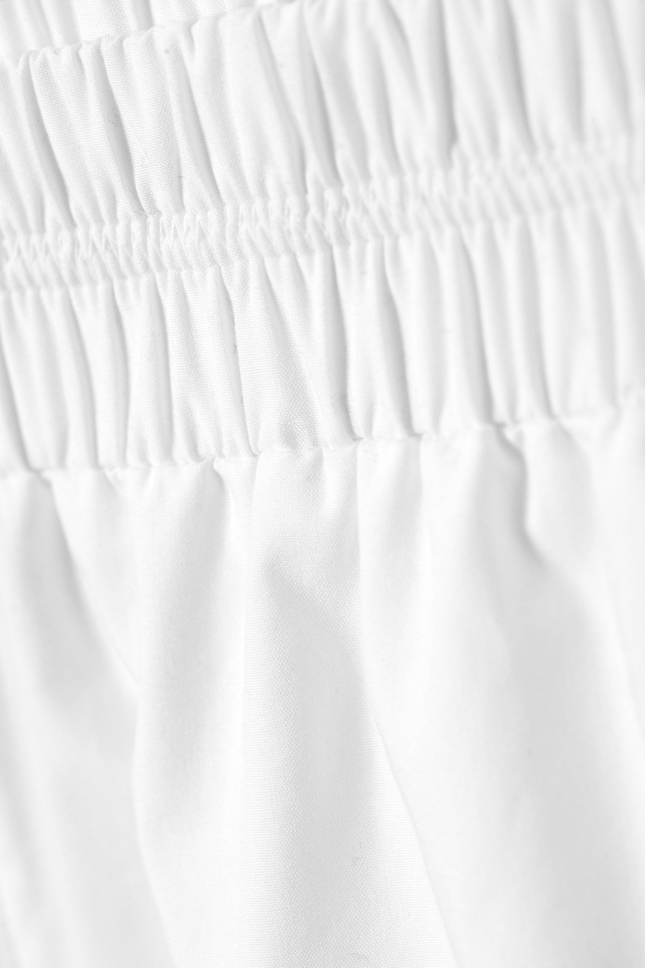 White - Mini Cotton Shorts - 5