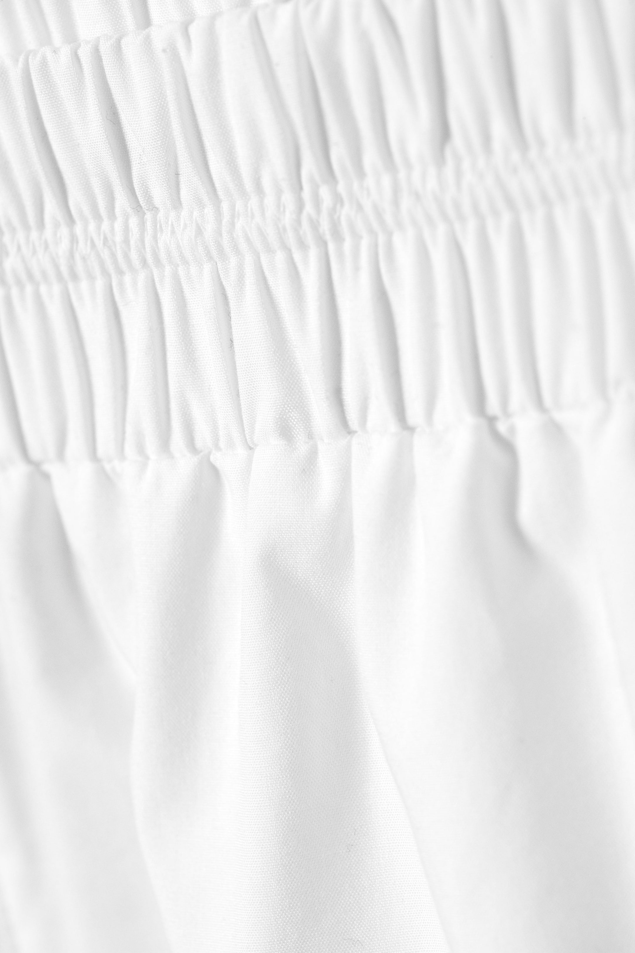 White - Mini Cotton Shorts - 2