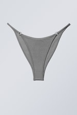 Gris chatoyant - Bas de bikini brésilien - 0