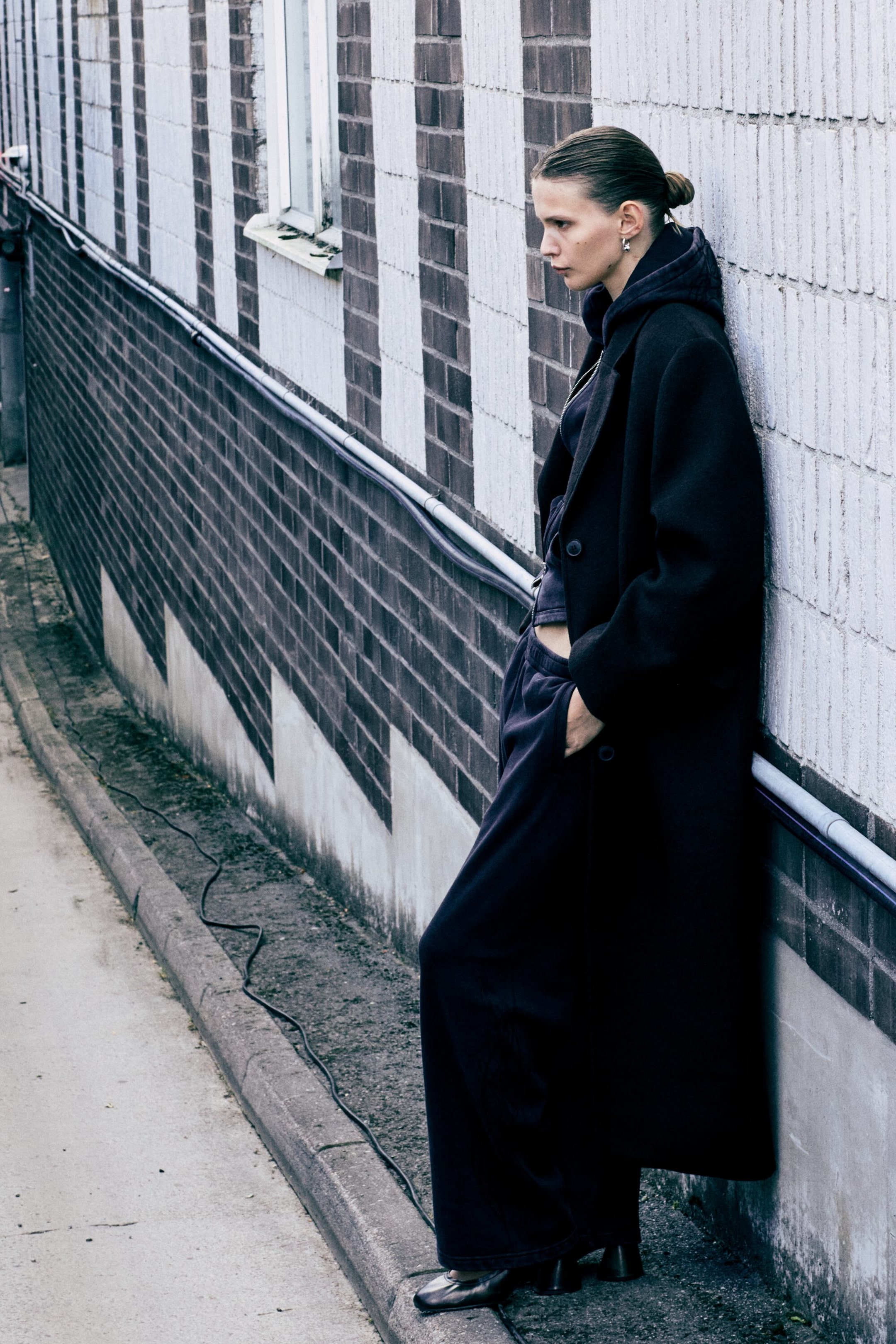 Dark Brown - Oversized Single-Breasted Wool-Blend Car Coat - 2