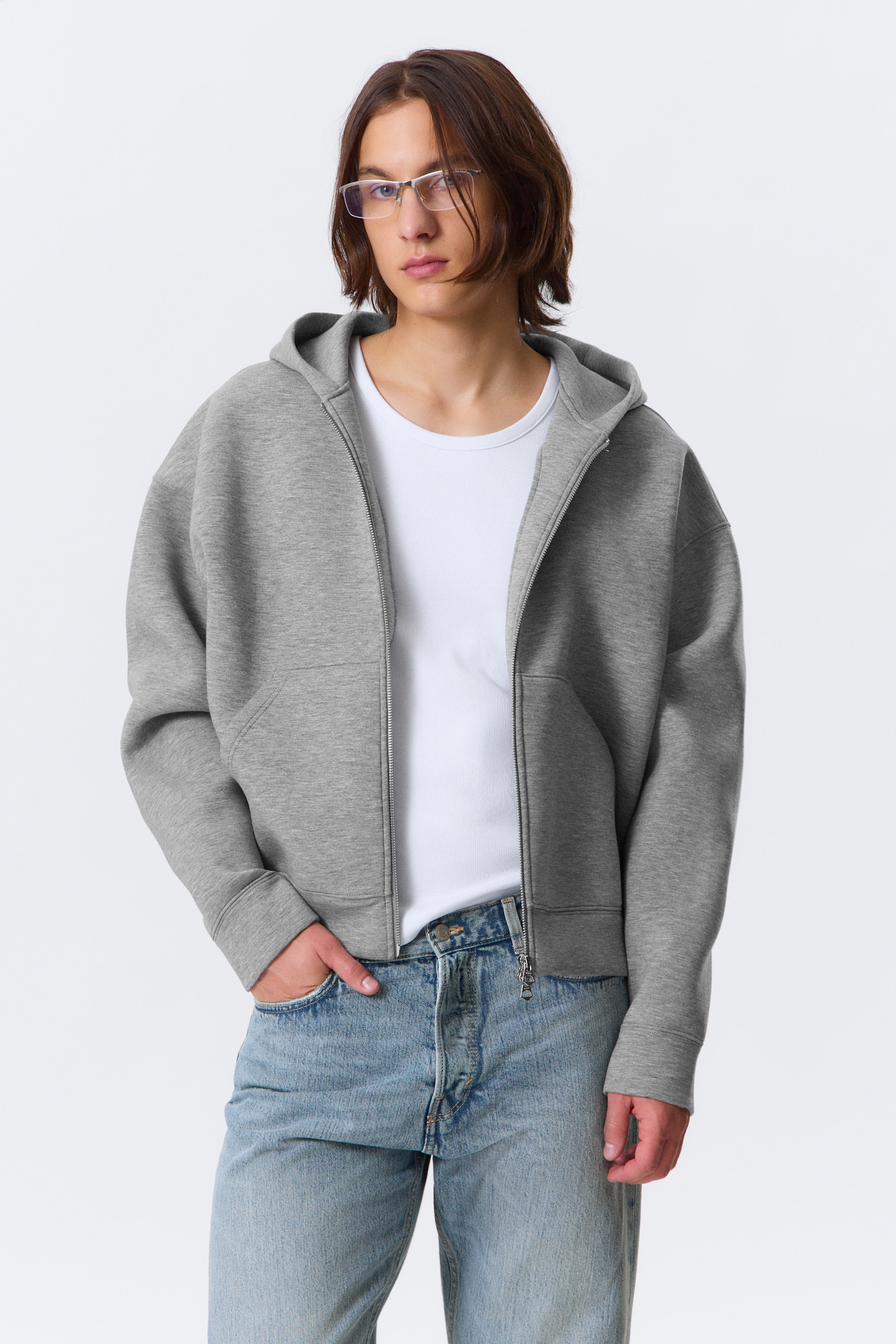 Simon Scuba Zip Hoodie - Grijs gemêleerd/Zwart/Donkerbruin/Donkergroen/Donkerblauw - 9