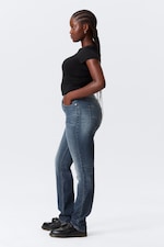 Blue Hymn - Medium Blue - Vega Curve High Waisted Slim Leg Jeans - 4