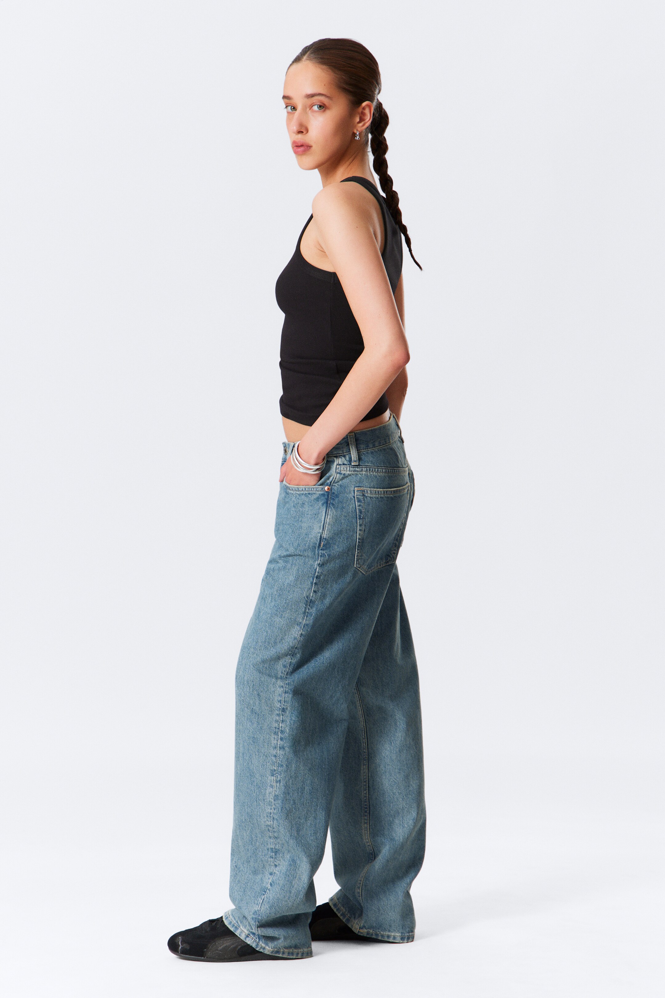 Vis større bilde: Galaxy løs jeans med rette ben - 2000 Blue – middels blå - HERRE | H&M NO 5