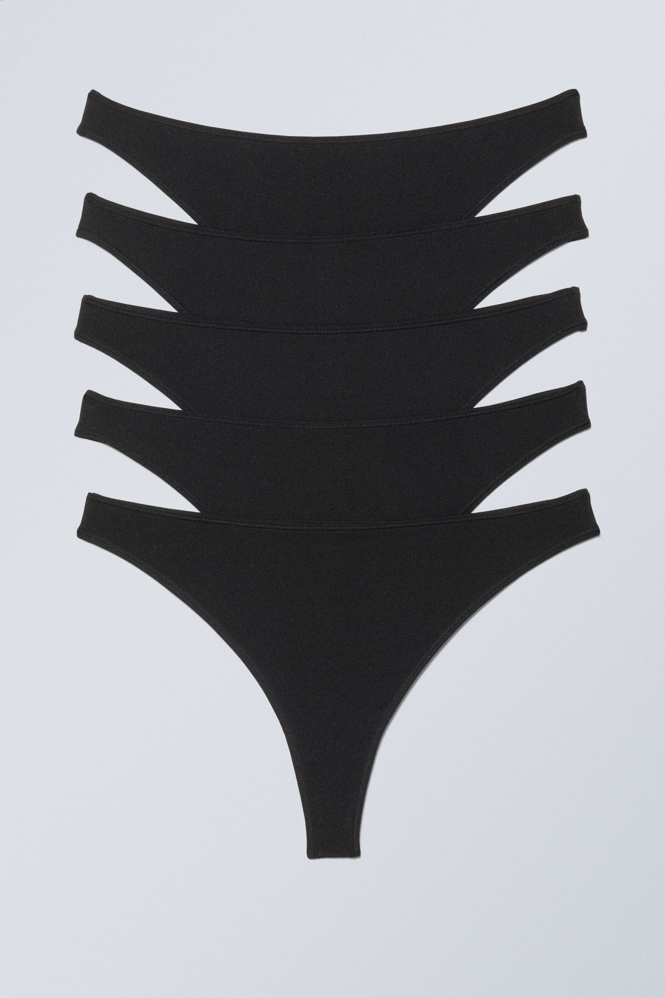 Black - 5-pack Soul thong - 0