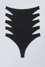 Black - 5-pack Soul thong - 0