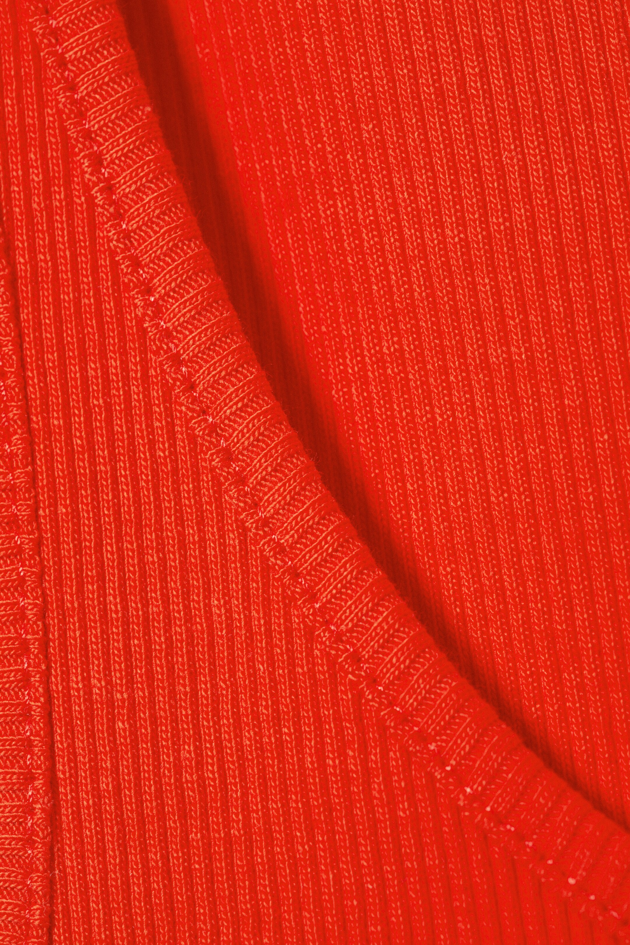 Преглед на по-голямо изображение: Рипсено потник с овално деколте - Ярко червено - ЖЕНИ | H&M BG 5