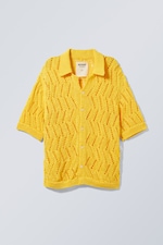 Bright yellow - Kappelshamn Short Sleeve Shirt - 0