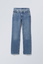 Blue Medium Dusty - Twig Mid Slim Straight Jeans - 0