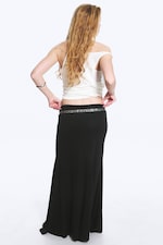 Svart - Mid Waist Maxi-kjol - 2