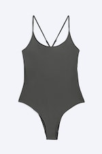 Gris foncé - Maillot de bain dos nageur - 3