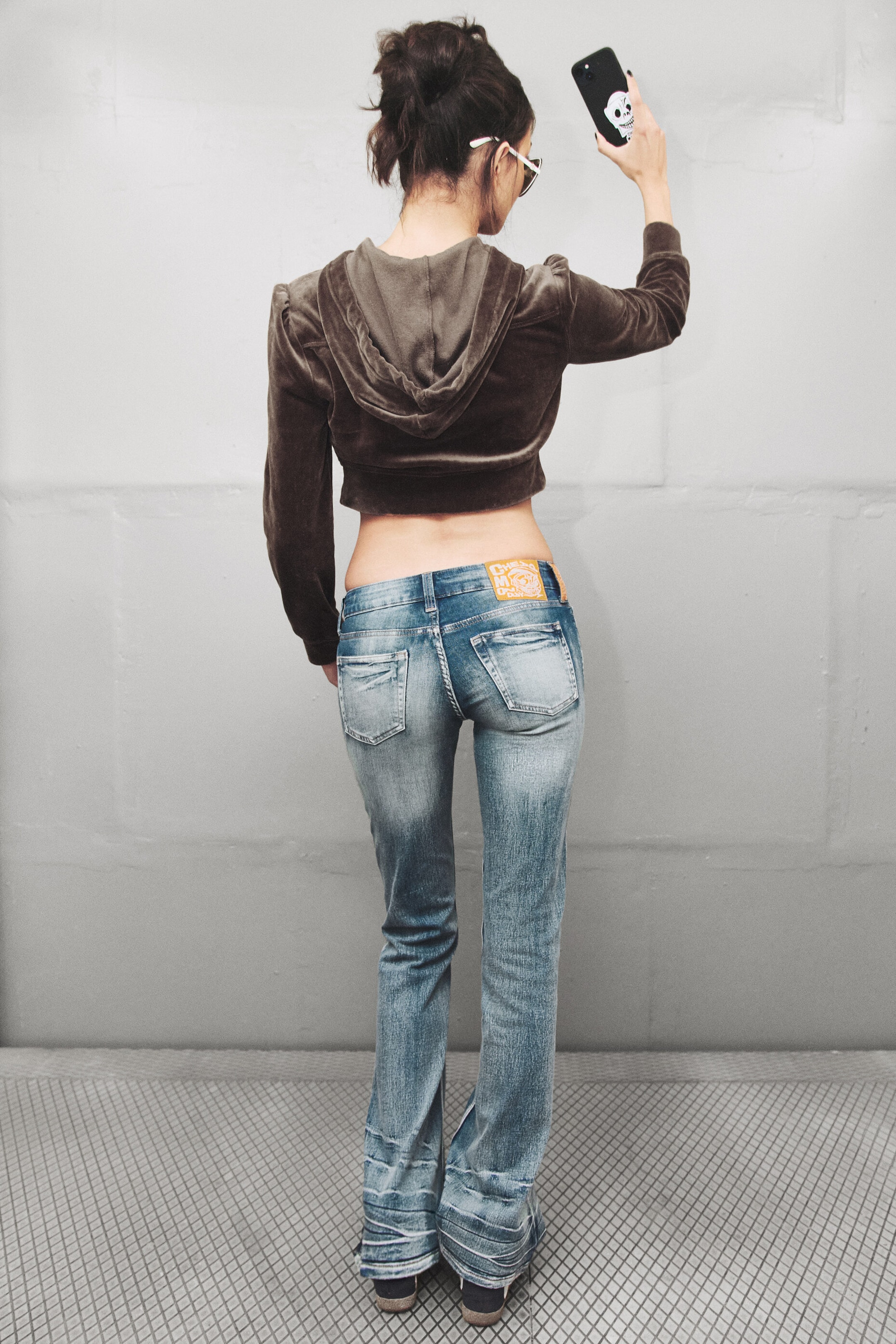 Thorn Blue - Medium Blue - Booty Bei Low Rise Skinny Bootcut Jeans - 3
