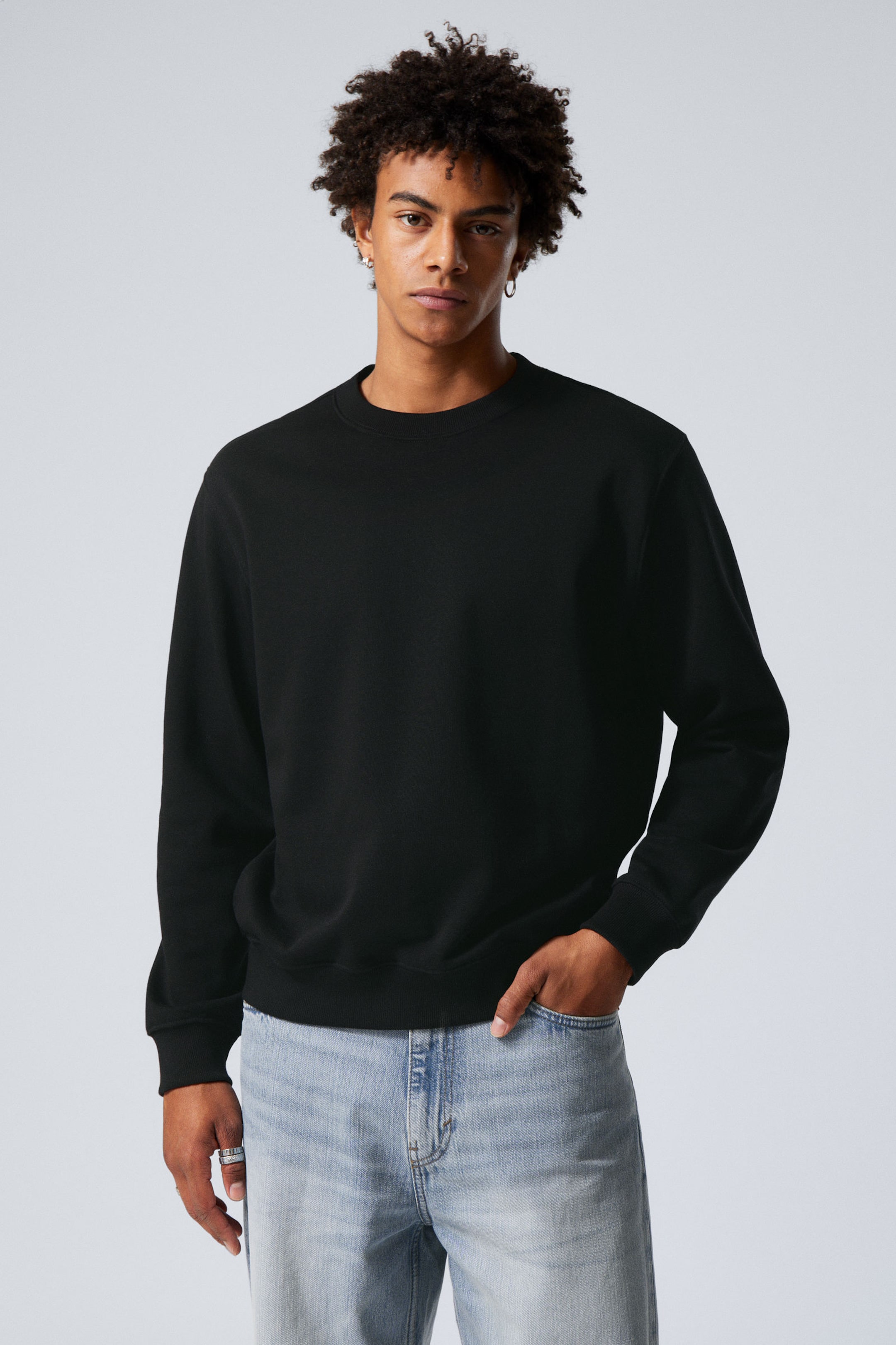Schwarz - Mittelschweres Standard-Sweatshirt - 1