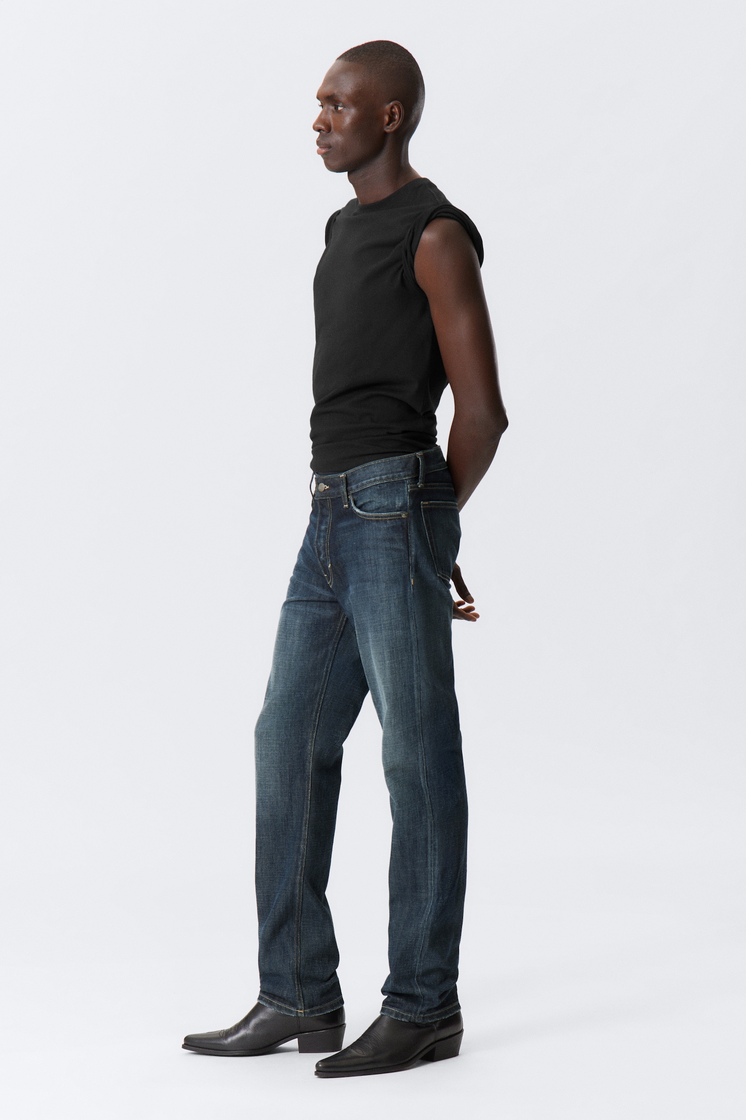 Klean Regular Straight Leg Jeans - Deep Sea Blue - Dark Blue/Seventeen Blue/Tuned Black - Black - 4