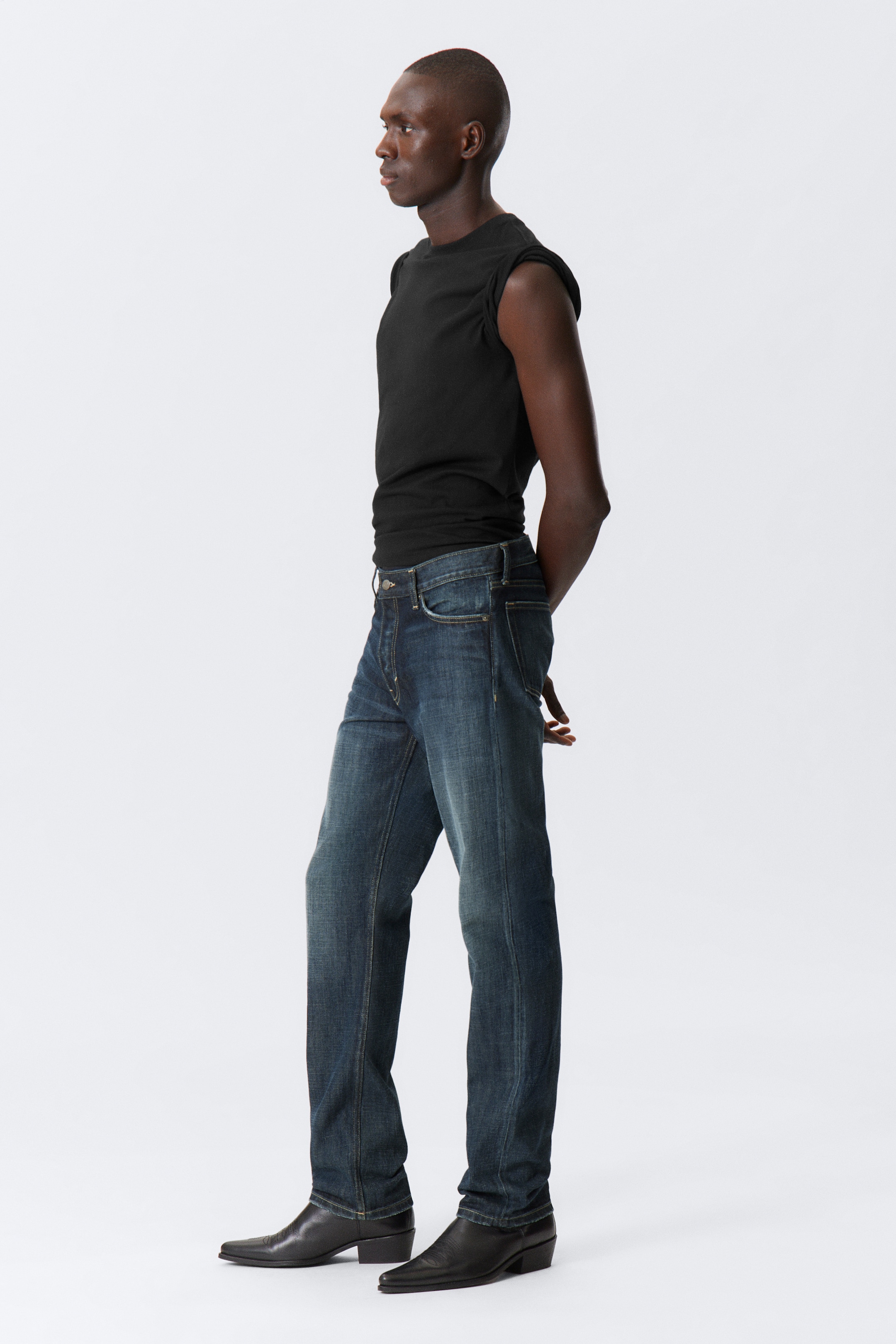 Agrandir l'image: Jean droit standard Klean - Deep Sea Blue - Bleu foncé - HOMME | H&M BE 3