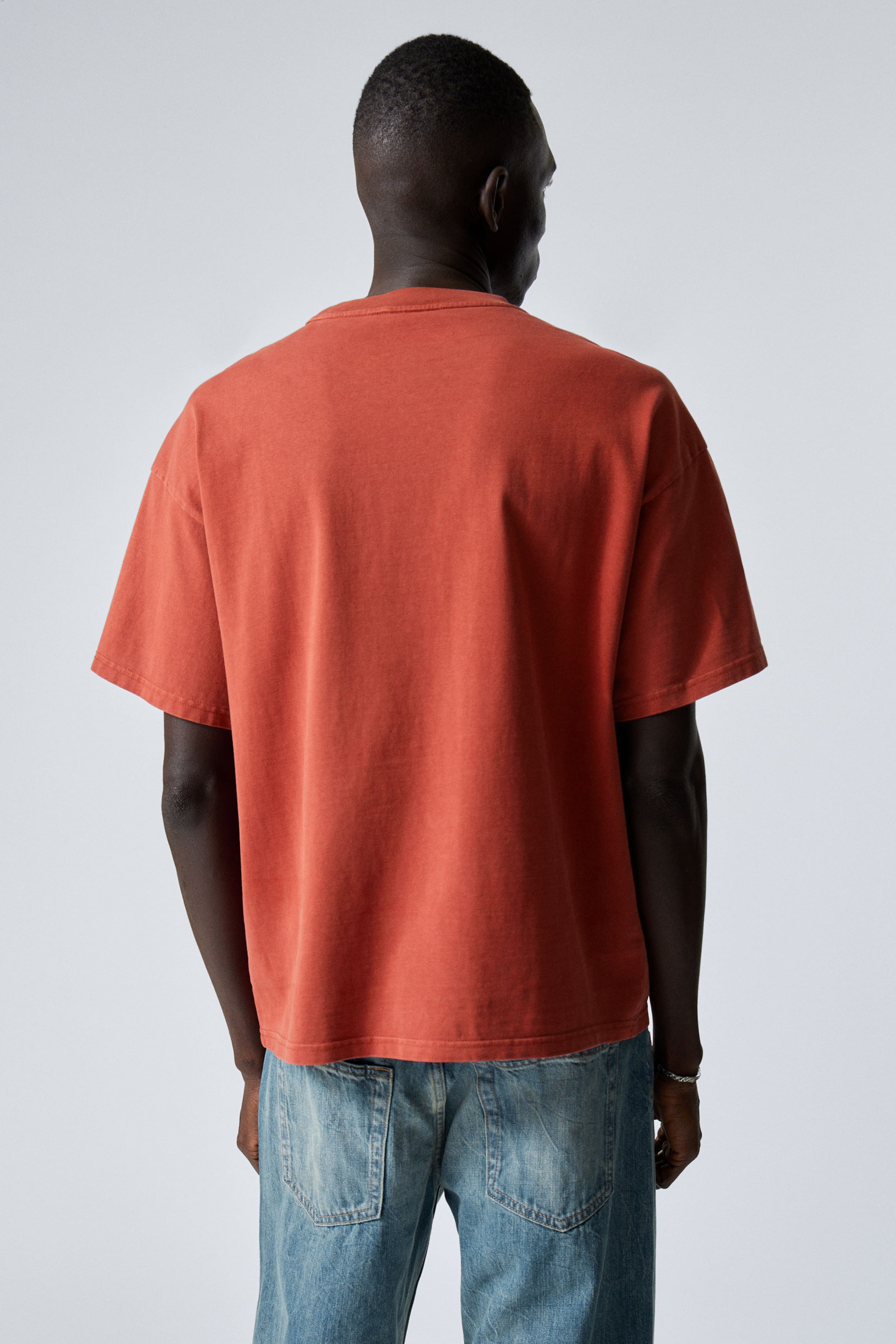 Tvättad Röd - Boxig t-shirt - 2