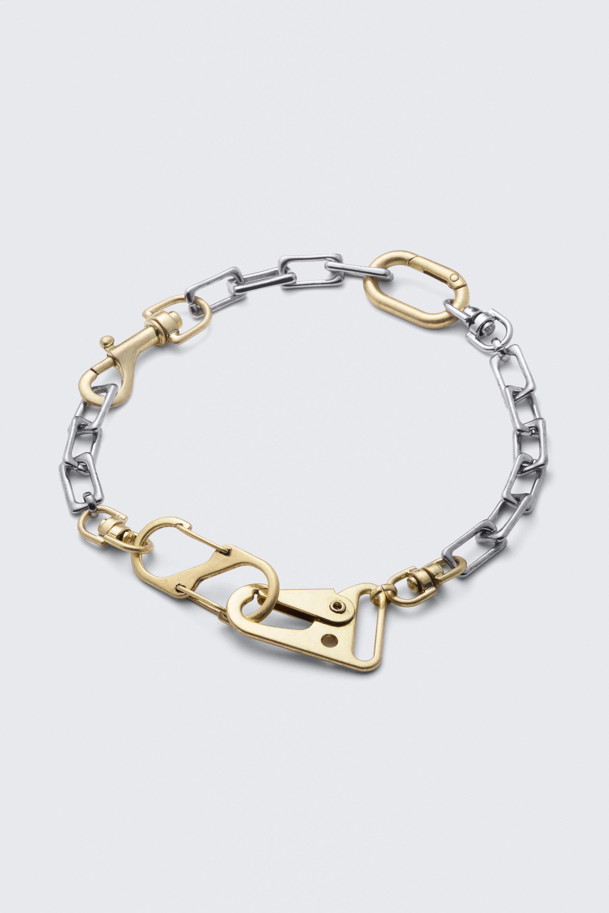 Gold & Silber - Hosenkette mit Karabinerverschluss - 1