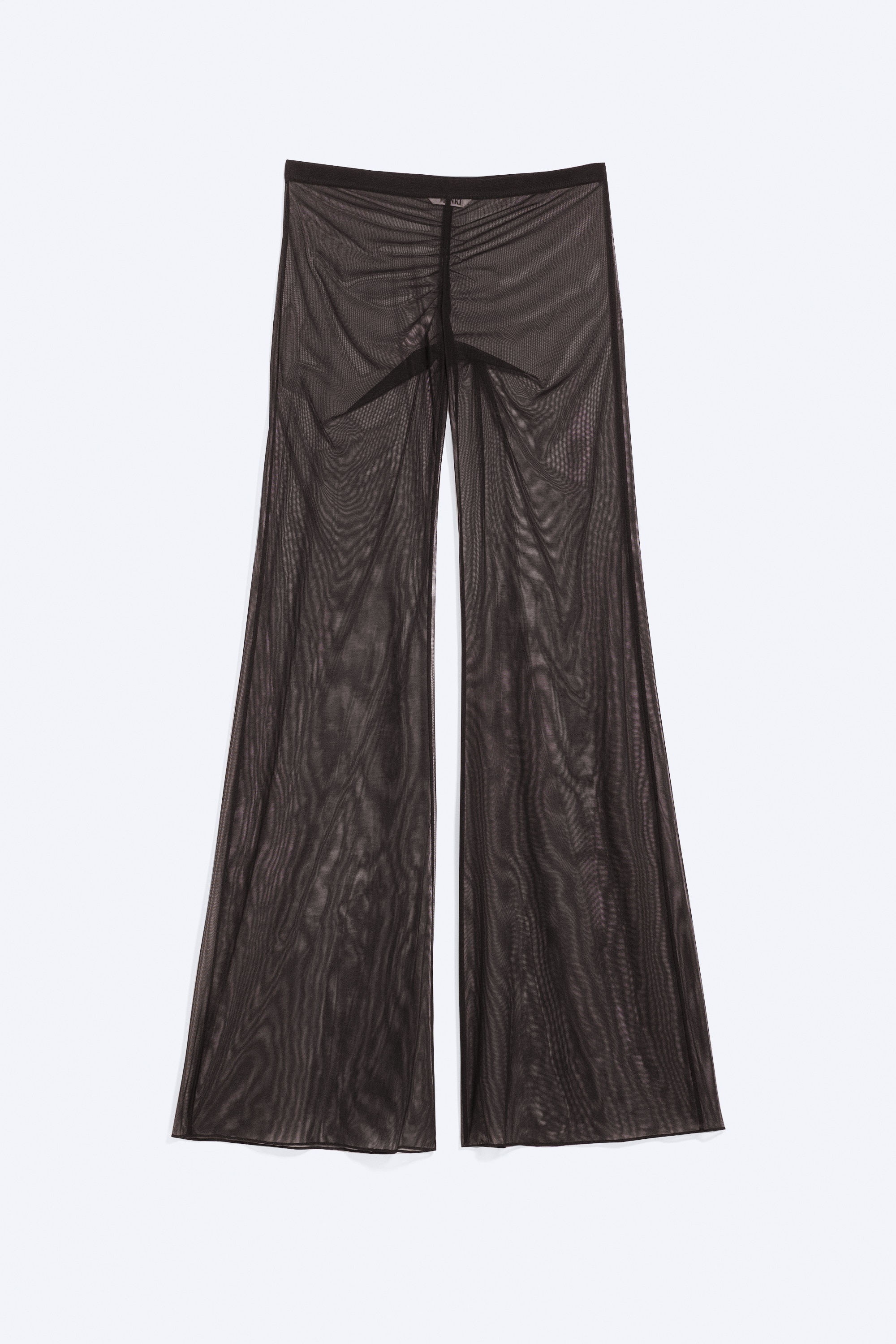 Pantaloni in mesh a fantasia - Marrone scuro