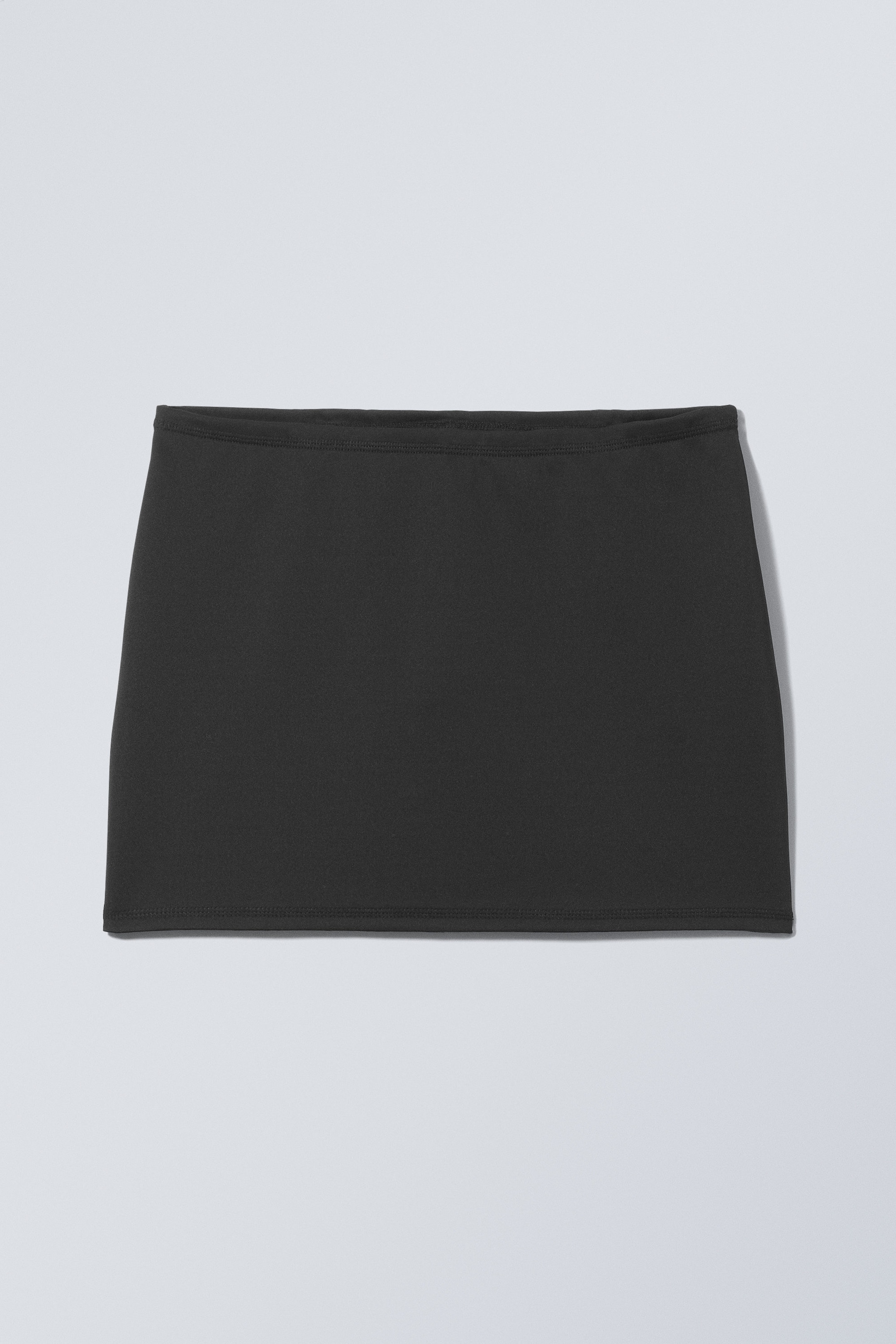 Black - Minimal Mini Skirt - 0